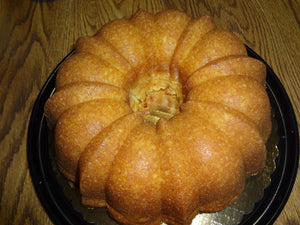 Over the Top Homemade Banana Pudding Pound Bundt Cake With Cream Cheese Glaze (10")