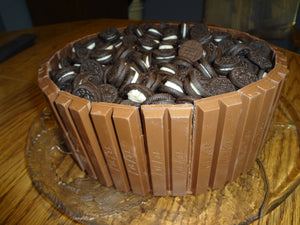 Moist, Decadent, Chocolaty Homemade Chocolate Kit Kat Oreo Cake (9") 2-Layers