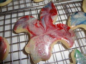 Festive Homemade Two Color Marbled Sugar Cookies With Choices (30 Cookies)