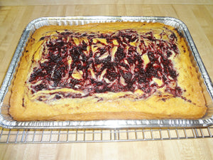 Delicious Homemade Swirled Blackberry Lavender Cake (13" x 9") Tray