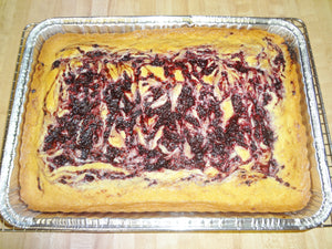 Delicious Homemade Swirled Blackberry Lavender Cake (13" x 9") Tray
