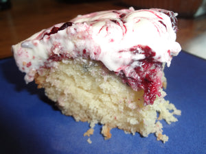 Delicious Homemade Swirled Blackberry Lavender Cake (13" x 9") Tray