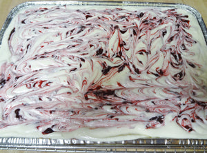 Delicious Homemade Swirled Blackberry Lavender Cake (13" x 9") Tray