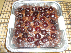 Super Fudgy and Deliciously Rich Homemade Roasted Cherry Chocolate Brownies (9" x 9") Tray