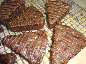 Brownie Like Homemade Triple Chocolate Scones (8 Scones)