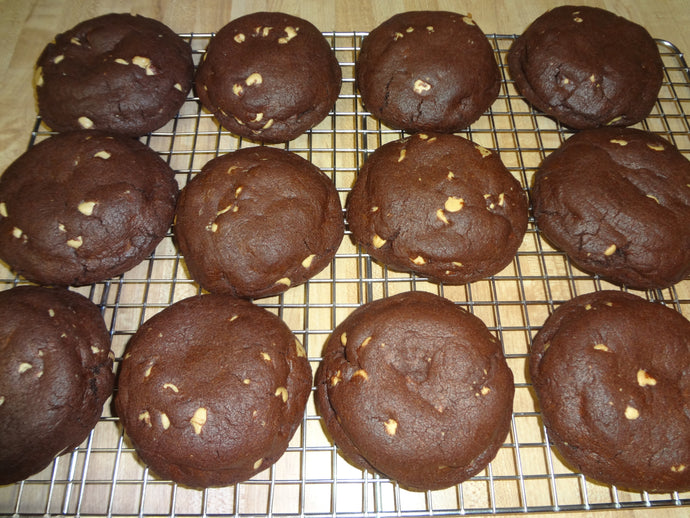 Thick, Rich and Chewy Homemade Copycat Bakery Chocolate Peanut Butter Chip Cookies (Choice of Quantity)