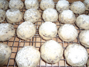 Melt in Your Mouth Homemade Chocolate Chip Snowball Cookies (30 Cookies)