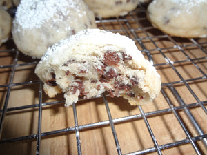 Melt in Your Mouth Homemade Chocolate Chip Snowball Cookies (30 Cookies)