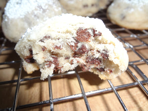 Melt in Your Mouth Homemade Chocolate Chip Snowball Cookies (30 Cookies)