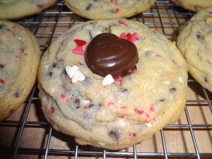 Homemade Heart Sprinkles Chocolate Chip Cookies (18 Cookies)