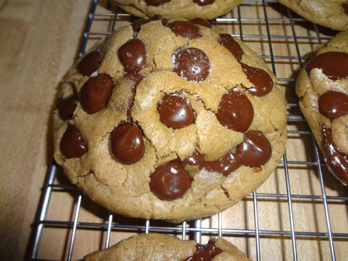 Homemade Copycat Bakery Cookies Coated in Chocolate Chips (6 Cookies)