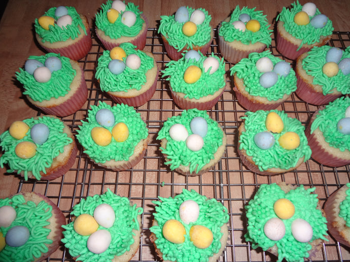 Homemade Easter/Spring Lemon Cupcakes (30 Cupcakes)