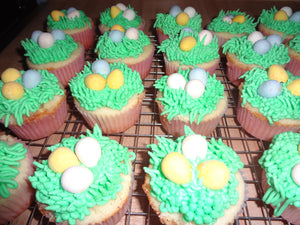 Homemade Easter/Spring Lemon Cupcakes (30 Cupcakes)