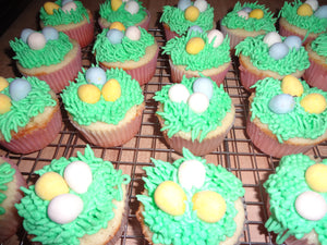 Homemade Easter/Spring Lemon Cupcakes (30 Cupcakes)