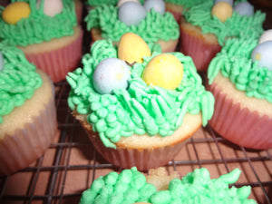 Homemade Easter/Spring Lemon Cupcakes (30 Cupcakes)