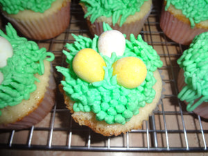 Homemade Easter/Spring Lemon Cupcakes (30 Cupcakes)