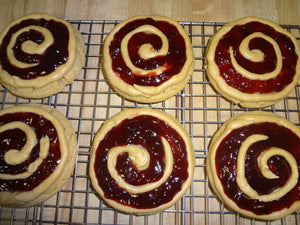 Copycat Crumbl Homemade Peanut Butter and Jelly Cookies (8 Cookies)