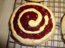 Copycat Crumbl Homemade Peanut Butter and Jelly Cookies (8 Cookies)