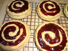 Copycat Crumbl Homemade Peanut Butter and Jelly Cookies (8 Cookies)