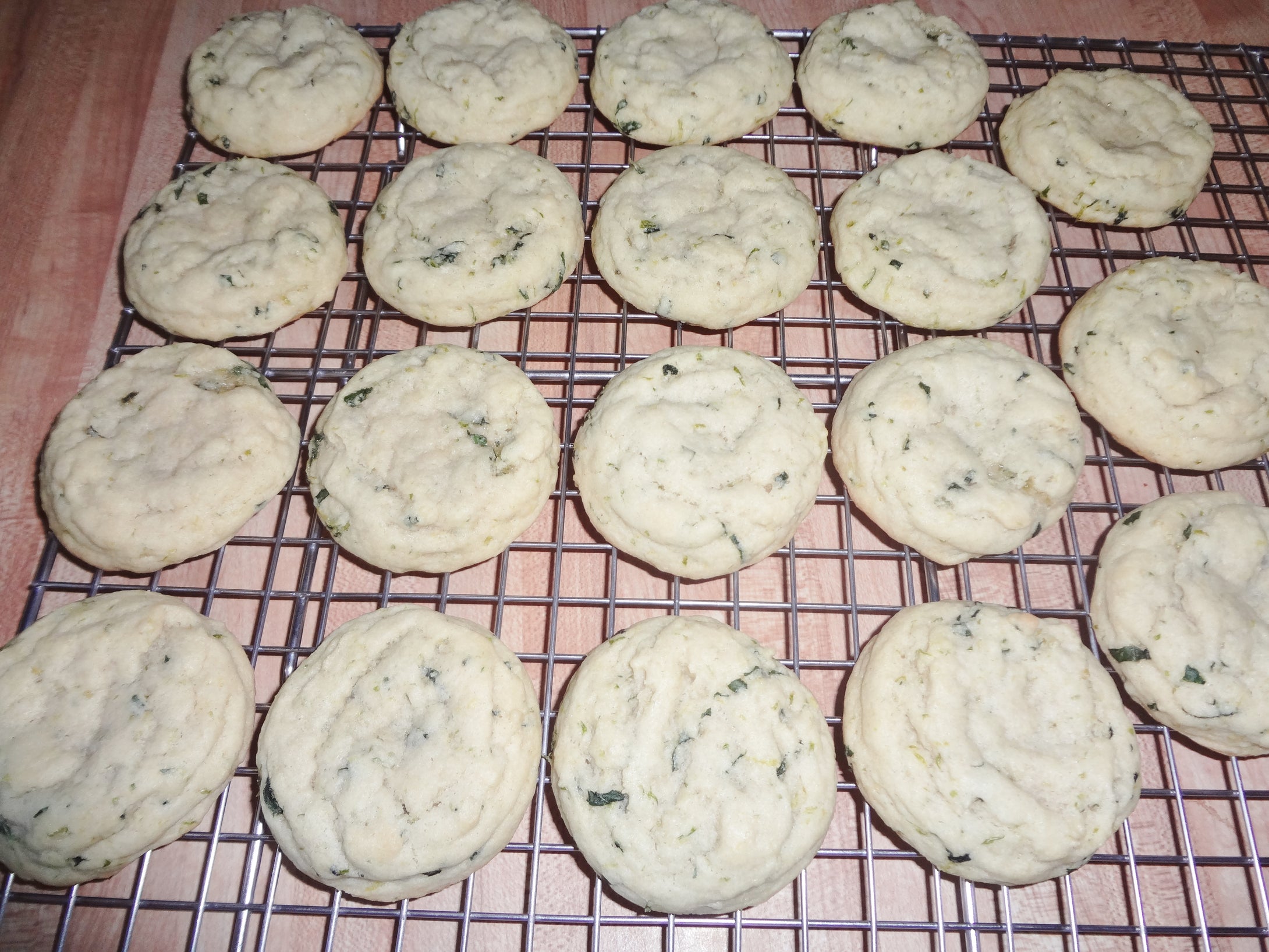 Homemade Soft Batch Basil Lime Sugar Cookies (18 Cookies)