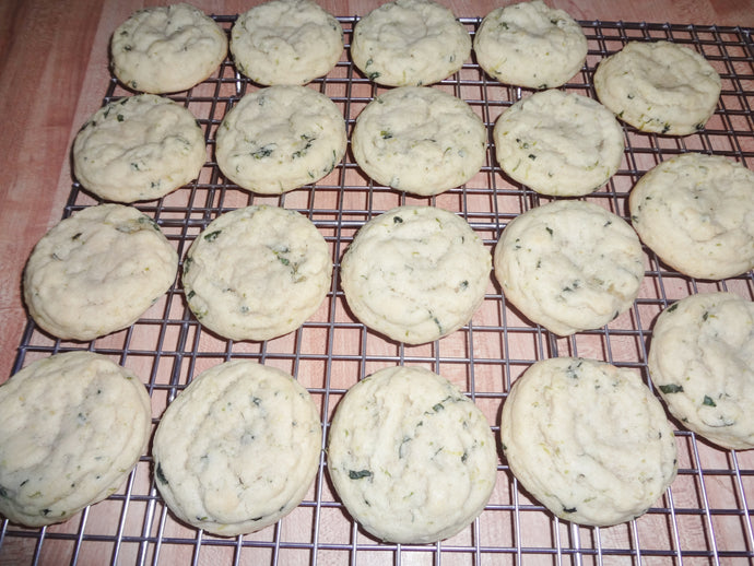 Homemade Soft Batch Basil Lime Sugar Cookies (18 Cookies)