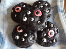 Scary Homemade Chocolate Chip Eyeball Cookies (18 Cookies)