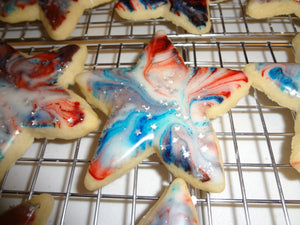 Festive Homemade Two Color Marbled Sugar Cookies With Choices (30 Cookies)