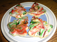 Festive Homemade Two Color Marbled Sugar Cookies With Choices (30 Cookies)