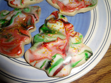 Festive Homemade Two Color Marbled Sugar Cookies With Choices (30 Cookies)