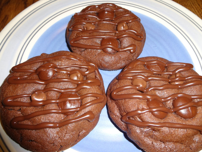 Homemade Thick and Fudgy Chocolate Explosion Cookies (2 Dozen)