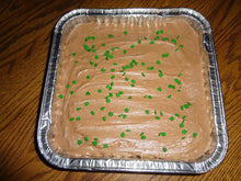 Homemade Bailey's Irish Cream Chocolate Brownies With Irish Cream Frosting (9" x 9") Tray