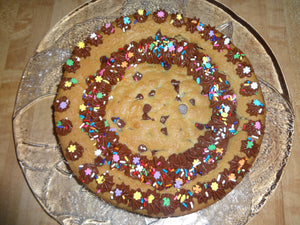 Party Time Homemade Frosted Chocolate Chip Cookie Cake (9") Cake
