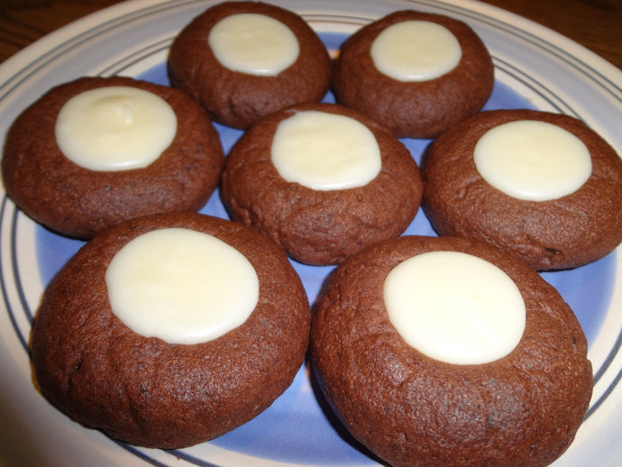 Coffee Lovers Homemade Irish Creme Chocolate Mocha Thumbprint Cookies (2 Dozen)