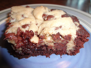 Mouthwatering Homemade Cookie Dough Brownies (9" x 9") Tray