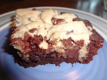 Mouthwatering Homemade Cookie Dough Brownies (9" x 9") Tray