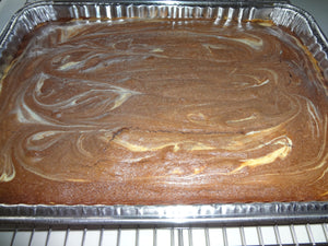 Exquisite Homemade Bailey's Irish Cream and Cream Cheese Chocolate Brownies (13" x 9") Tray