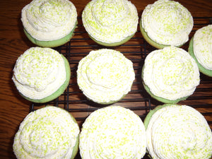 Homemade Vanilla Mint "Shamrock Shake" Cupcakes (1 Dozen)