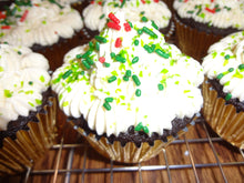 Homemade Guinness Cupcakes w/Whiskey Ganache Filling & Irish Cream Frosting (2 Dozen)