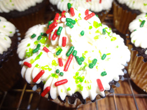Homemade Guinness Cupcakes w/Whiskey Ganache Filling & Irish Cream Frosting (2 Dozen)