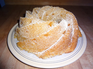Buttery, Tender, Super Moist Homemade Peach Pound Cake (10")