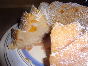 Buttery, Tender, Super Moist Homemade Peach Pound Cake (10")
