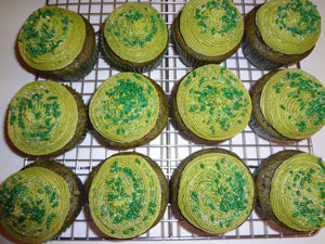 Excellent Homemade Matcha Green Tea Cupcakes (1 Dozen)